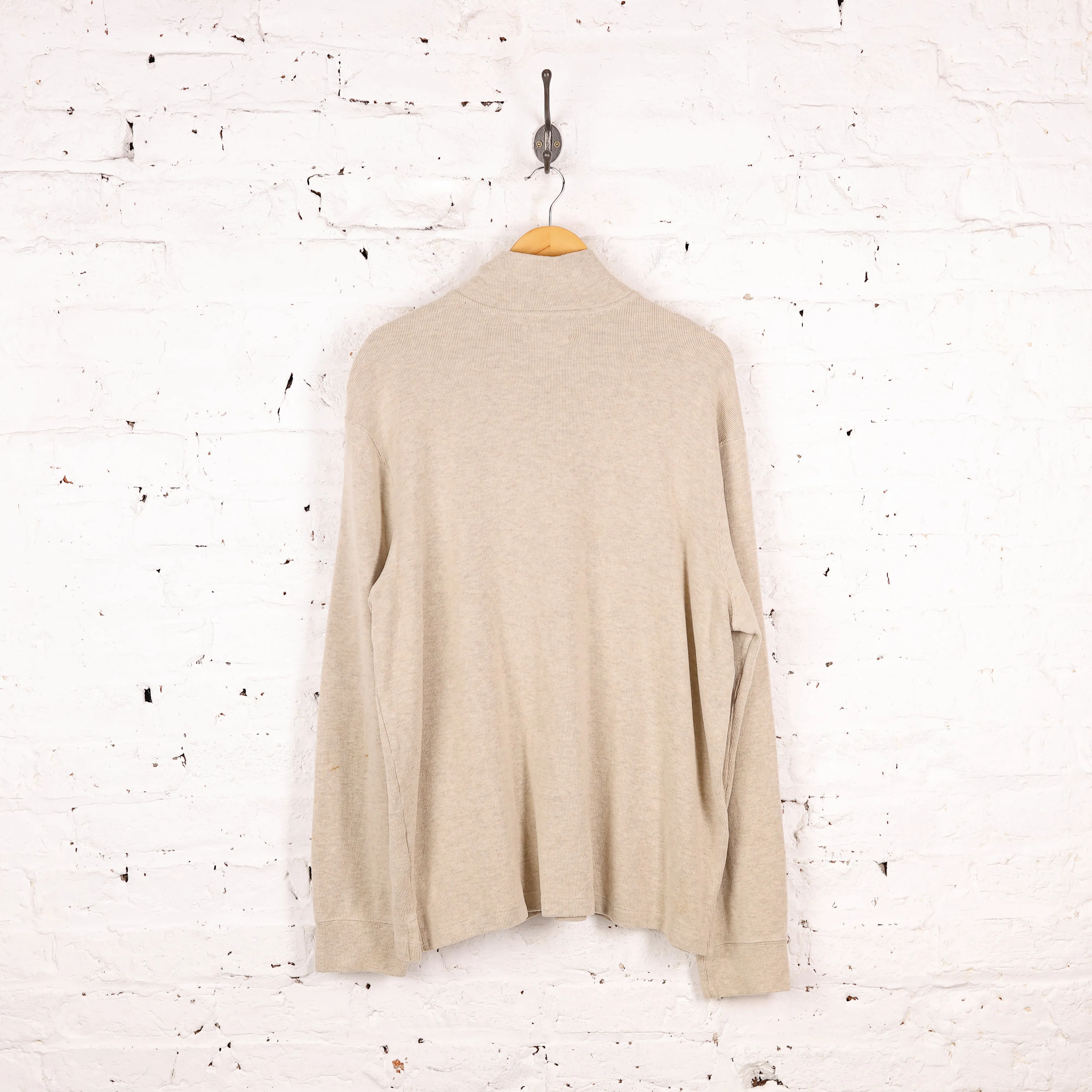 Ralph Lauren 1/4 Zip Sweatshirt - Beige - XL