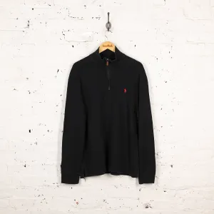Ralph Lauren 1/4 Zip Sweatshirt - Black - L