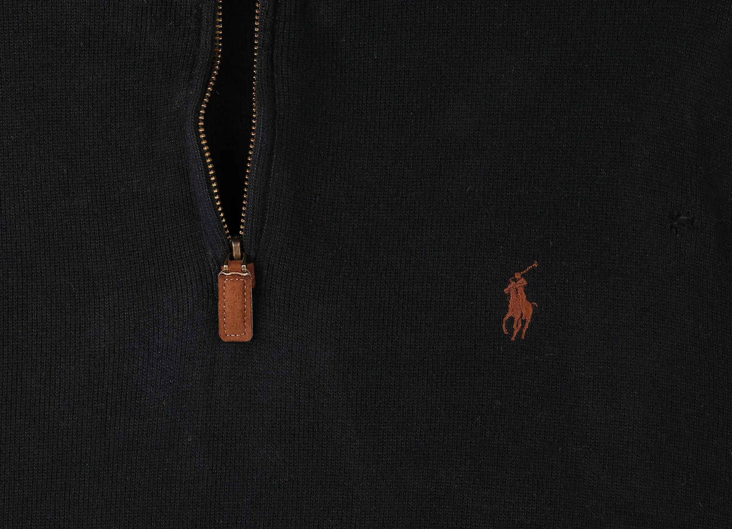 Ralph Lauren 1/4 Zip Sweatshirt - Black - L