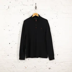 Ralph Lauren 1/4 Zip Sweatshirt - Black - L