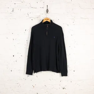 Ralph Lauren 1/4 Zip Sweatshirt - Black - M
