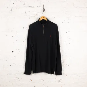 Ralph Lauren 1/4 Zip Sweatshirt - Black - XL