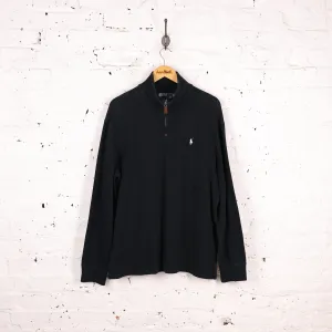 Ralph Lauren 1/4 Zip Sweatshirt - Black - XL