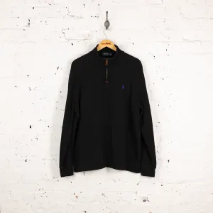 Ralph Lauren 1/4 Zip Sweatshirt - Black - XL