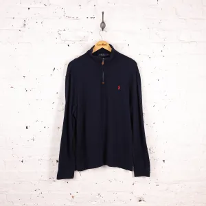 Ralph Lauren 1/4 Zip Sweatshirt - Blue - L
