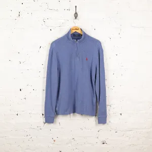 Ralph Lauren 1/4 Zip Sweatshirt - Blue - M