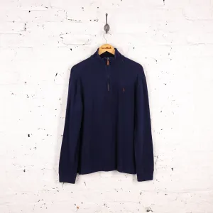 Ralph Lauren 1/4 Zip Sweatshirt - Blue - M
