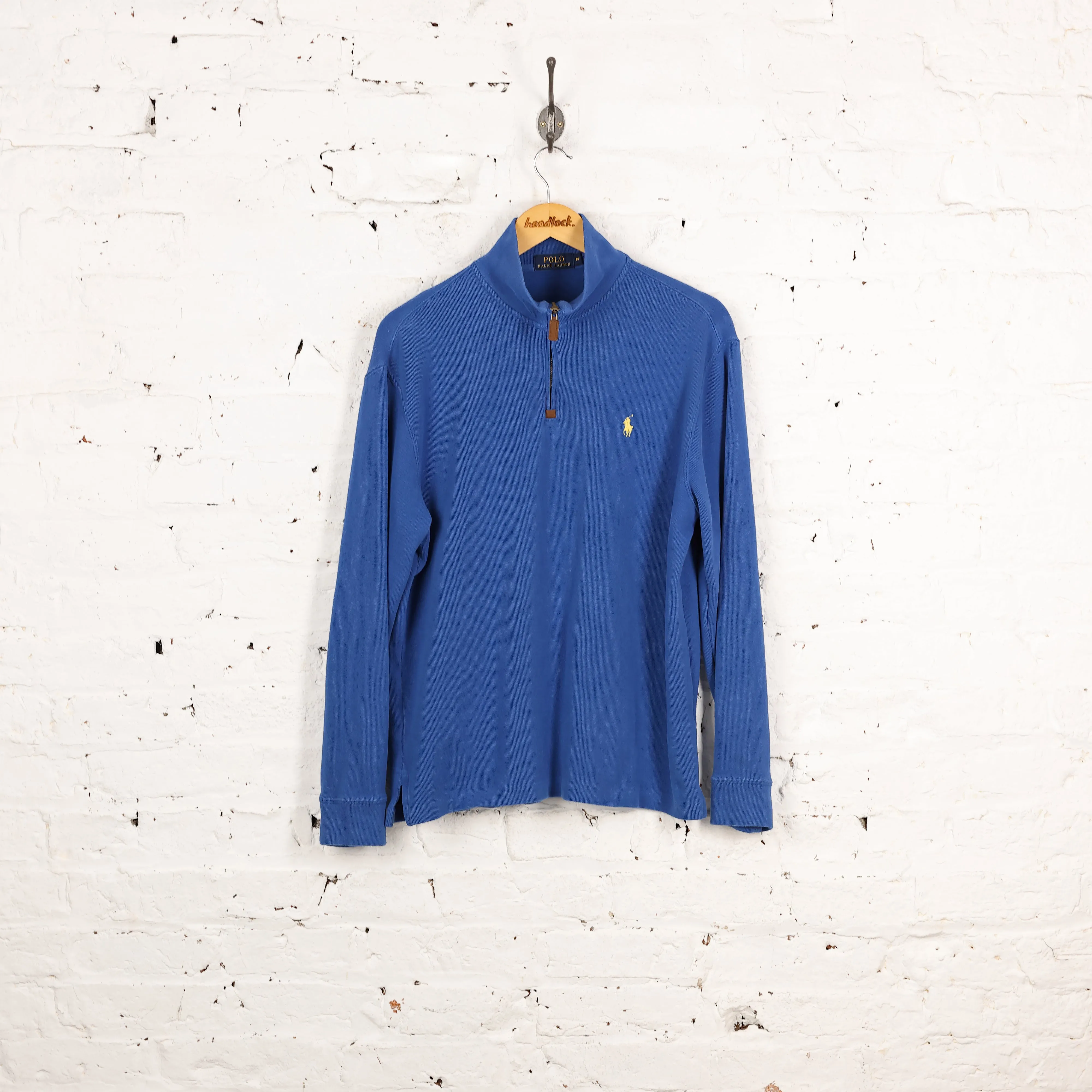 Ralph Lauren 1/4 Zip Sweatshirt - Blue - M