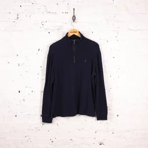 Ralph Lauren 1/4 Zip Sweatshirt - Blue - M