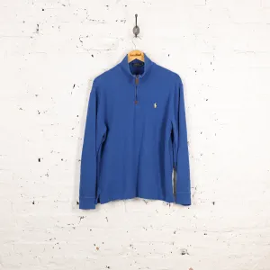 Ralph Lauren 1/4 Zip Sweatshirt - Blue - M