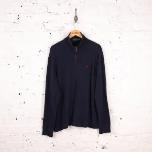 Ralph Lauren 1/4 Zip Sweatshirt - Blue - XL