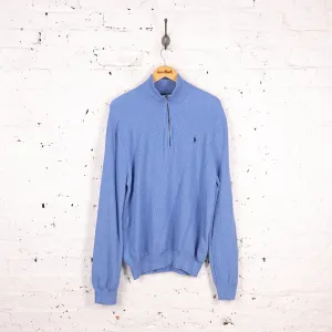 Ralph Lauren 1/4 Zip Sweatshirt - Blue - XL