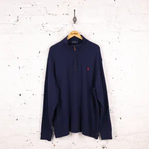 Ralph Lauren 1/4 Zip Sweatshirt - Blue - XL
