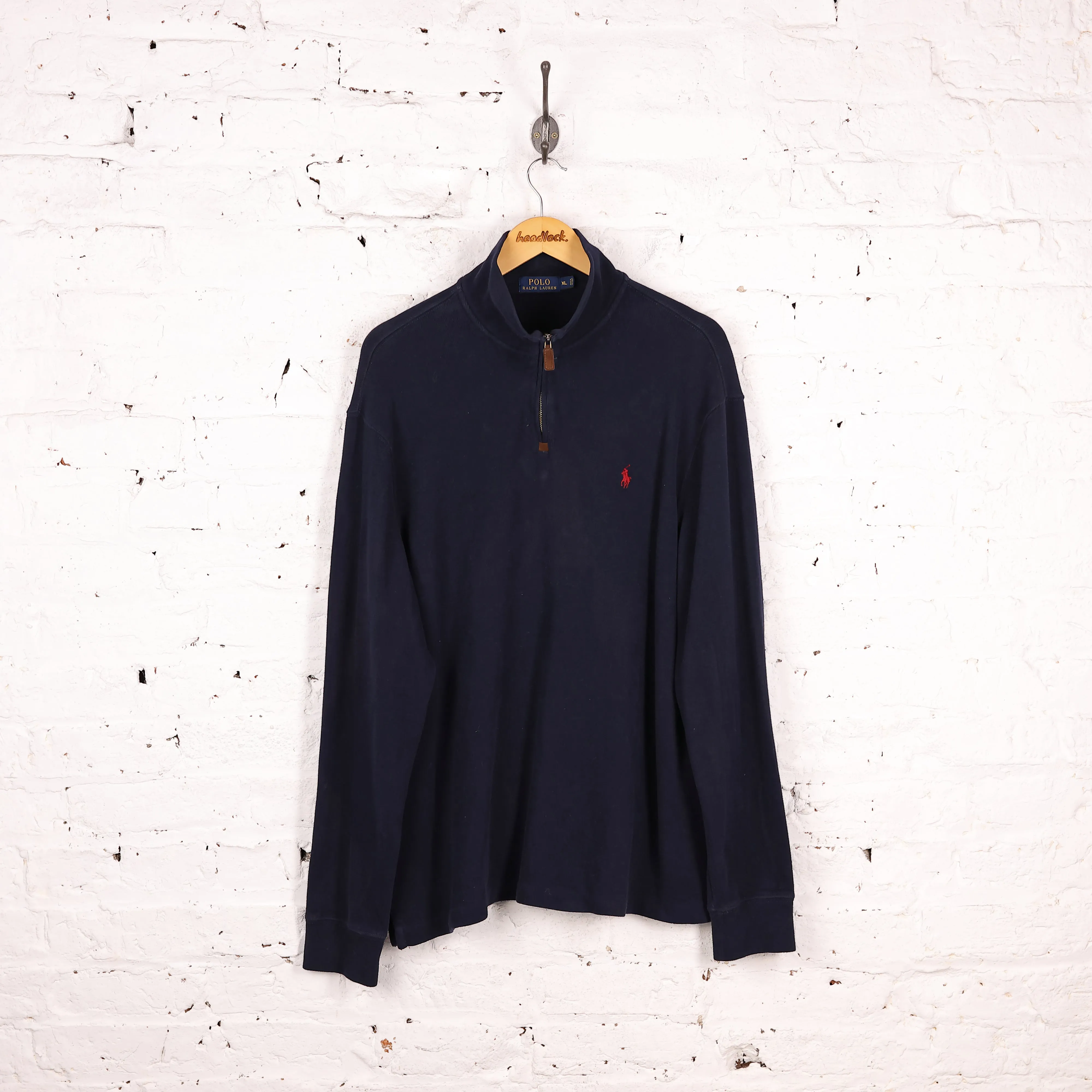 Ralph Lauren 1/4 Zip Sweatshirt - Blue - XL