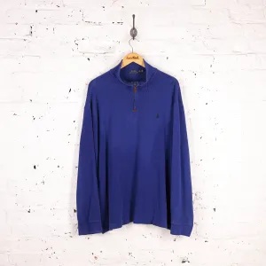 Ralph Lauren 1/4 Zip Sweatshirt - Blue - XXL