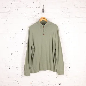 Ralph Lauren 1/4 Zip Sweatshirt - Green - L