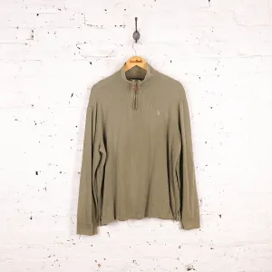 Ralph Lauren 1/4 Zip Sweatshirt - Green - L