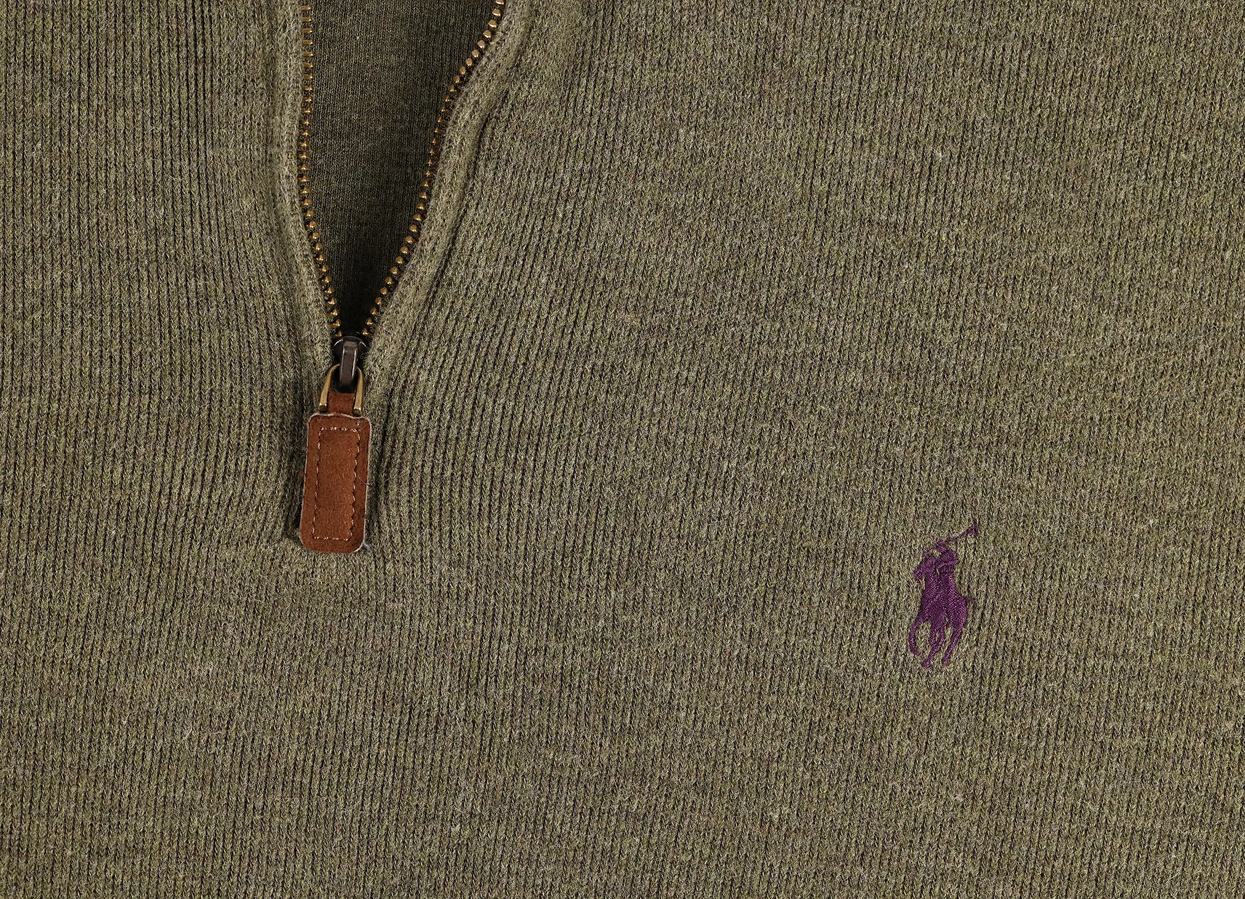 Ralph Lauren 1/4 Zip Sweatshirt - Green - L