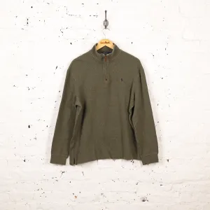 Ralph Lauren 1/4 Zip Sweatshirt - Green - L