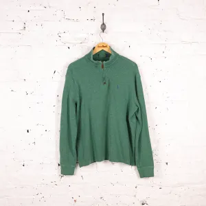 Ralph Lauren 1/4 Zip Sweatshirt - Green - L