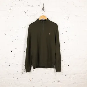 Ralph Lauren 1/4 Zip Sweatshirt - Green - M