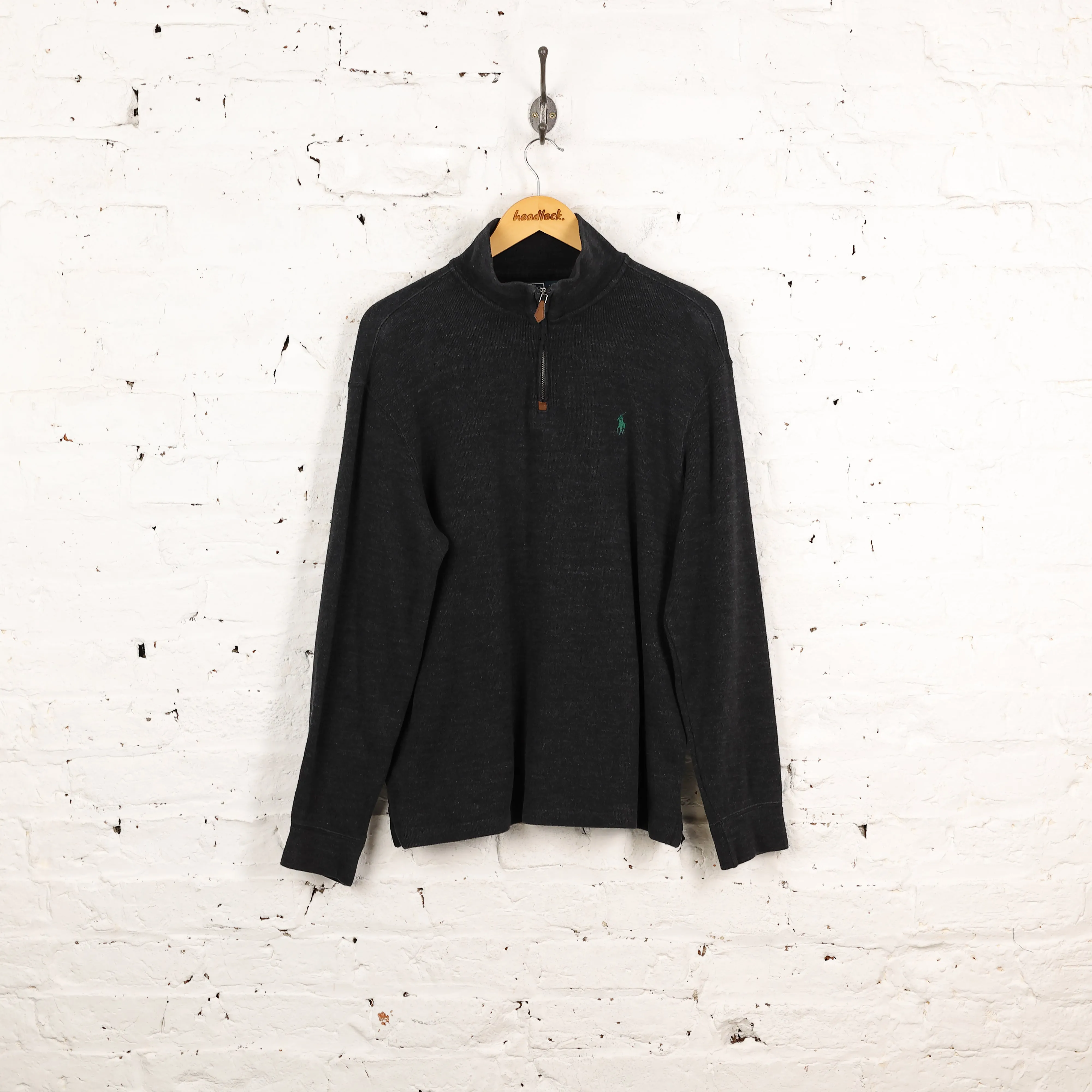 Ralph Lauren 1/4 Zip Sweatshirt - Grey - L