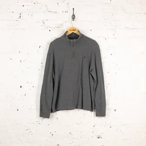 Ralph Lauren 1/4 Zip Sweatshirt - Grey - L