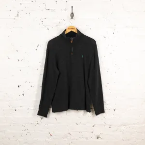 Ralph Lauren 1/4 Zip Sweatshirt - Grey - L