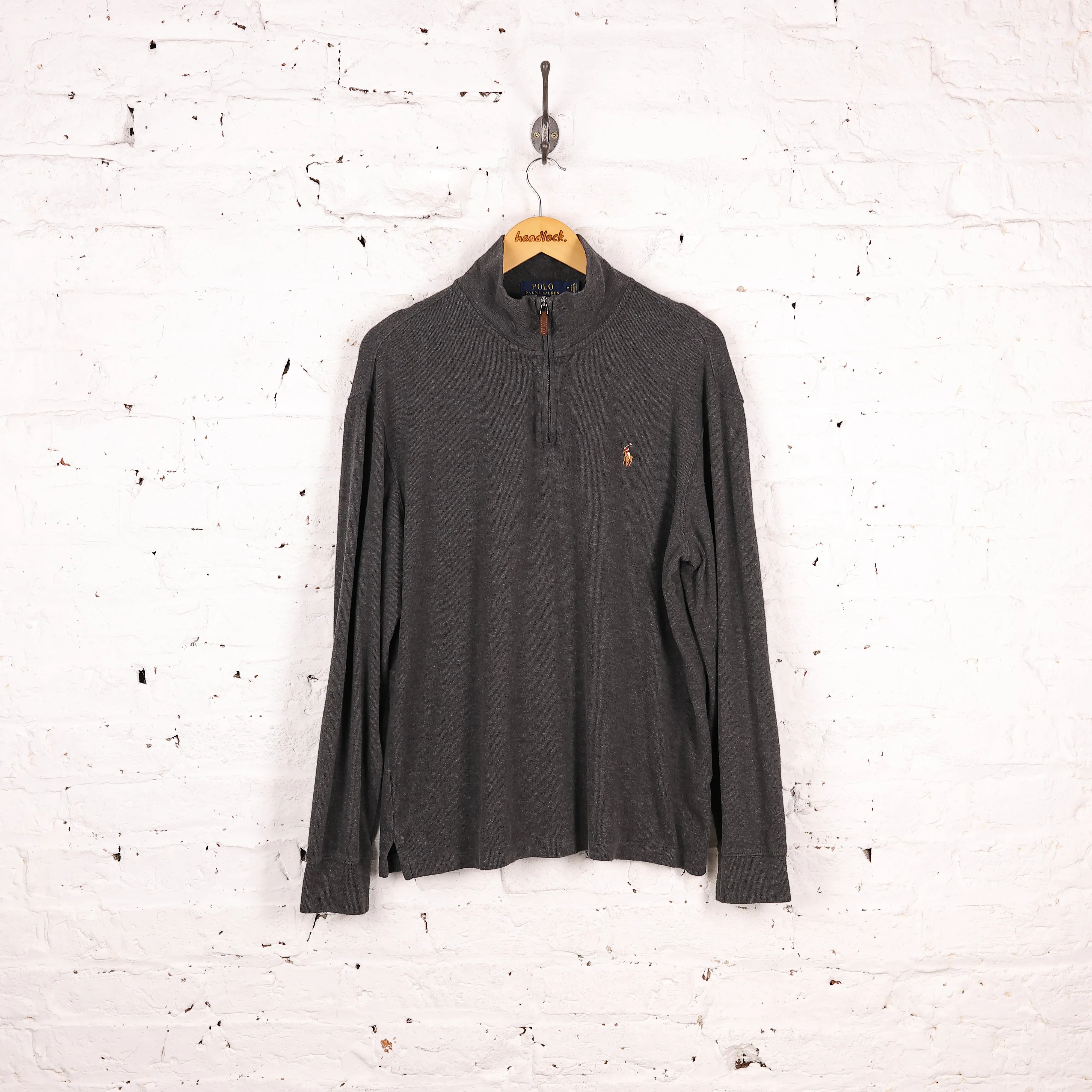 Ralph Lauren 1/4 Zip Sweatshirt - Grey - M