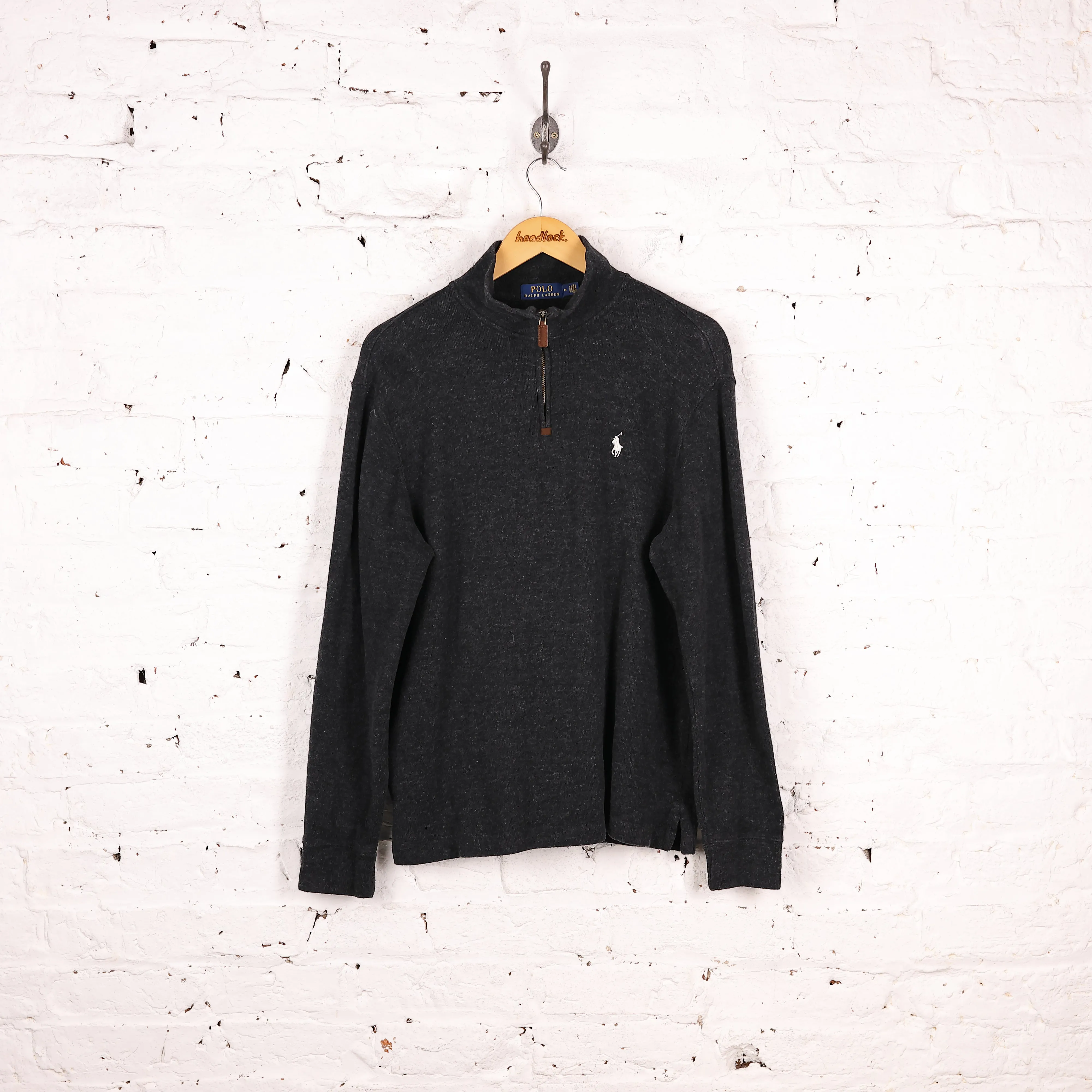 Ralph Lauren 1/4 Zip Sweatshirt - Grey - M