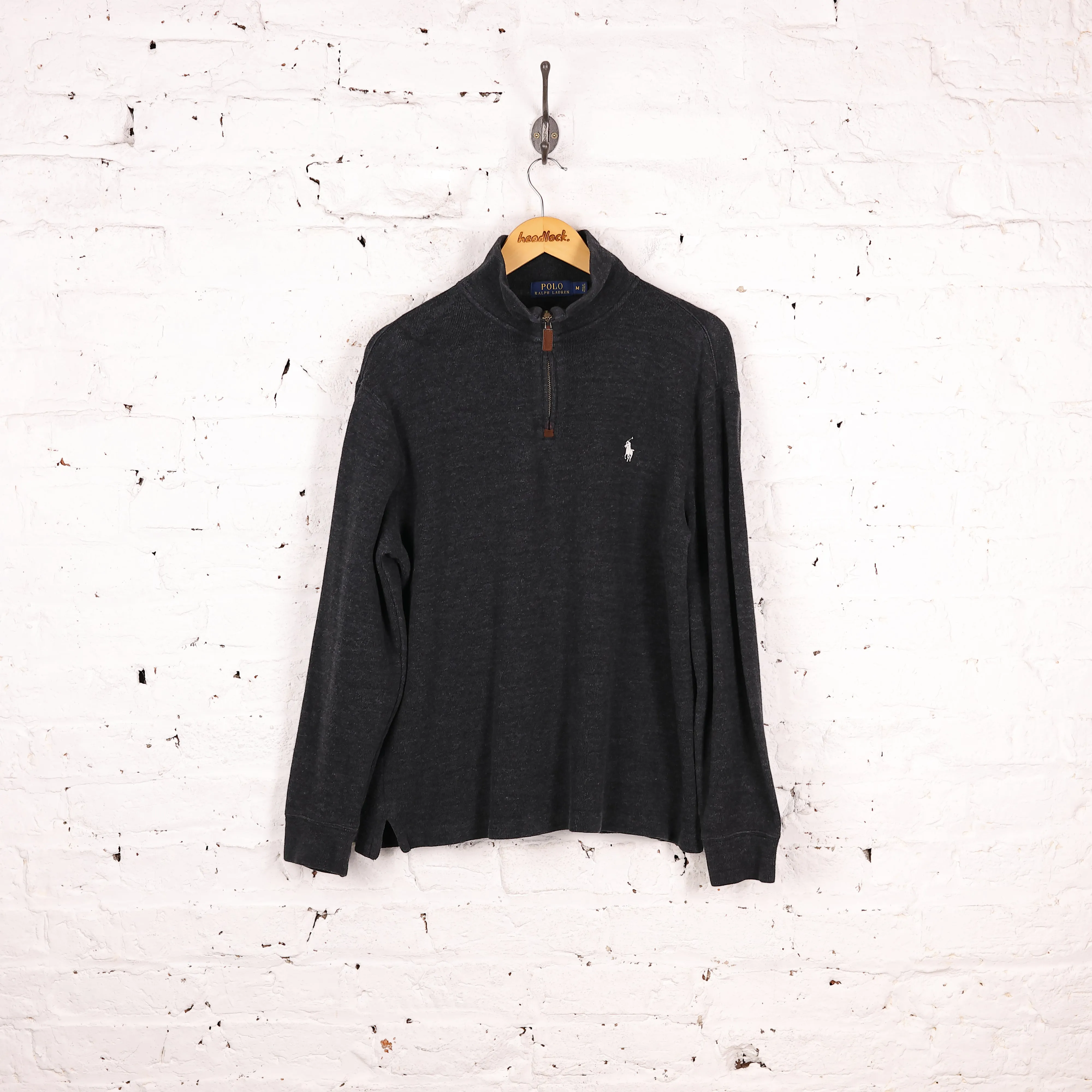Ralph Lauren 1/4 Zip Sweatshirt - Grey - M