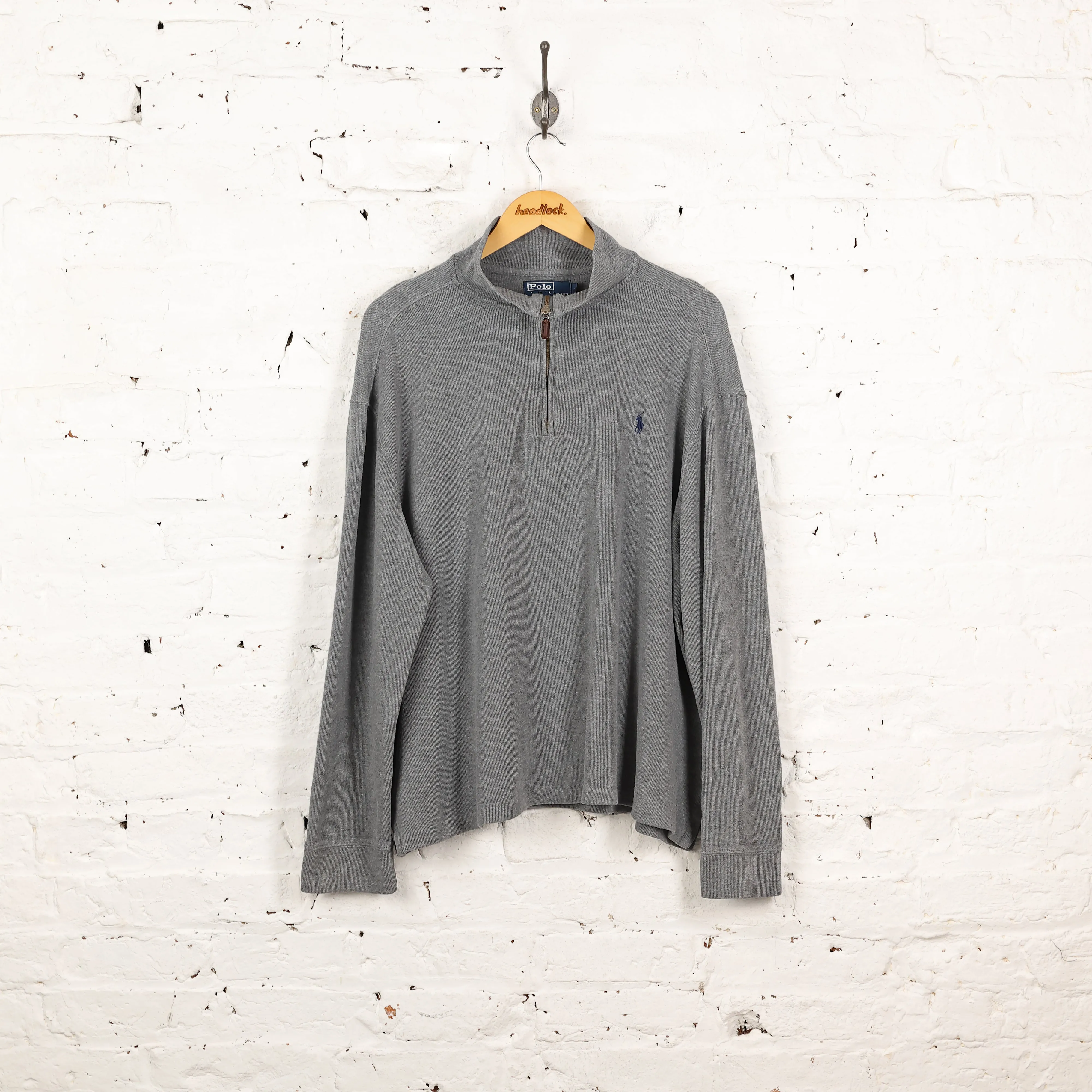 Ralph Lauren 1/4 Zip Sweatshirt - Grey - XL