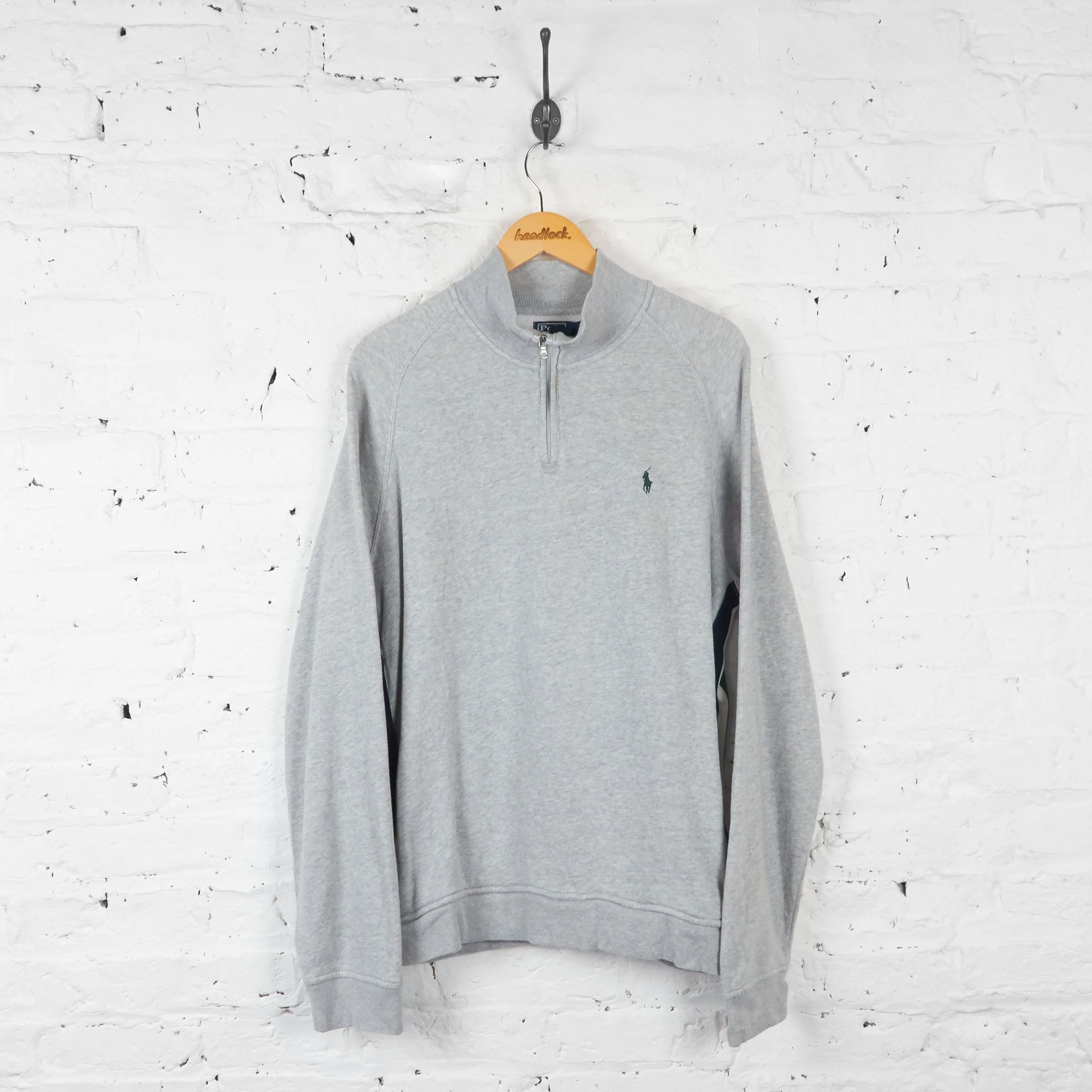 Ralph Lauren 1/4 Zip Sweatshirt - Grey - XL