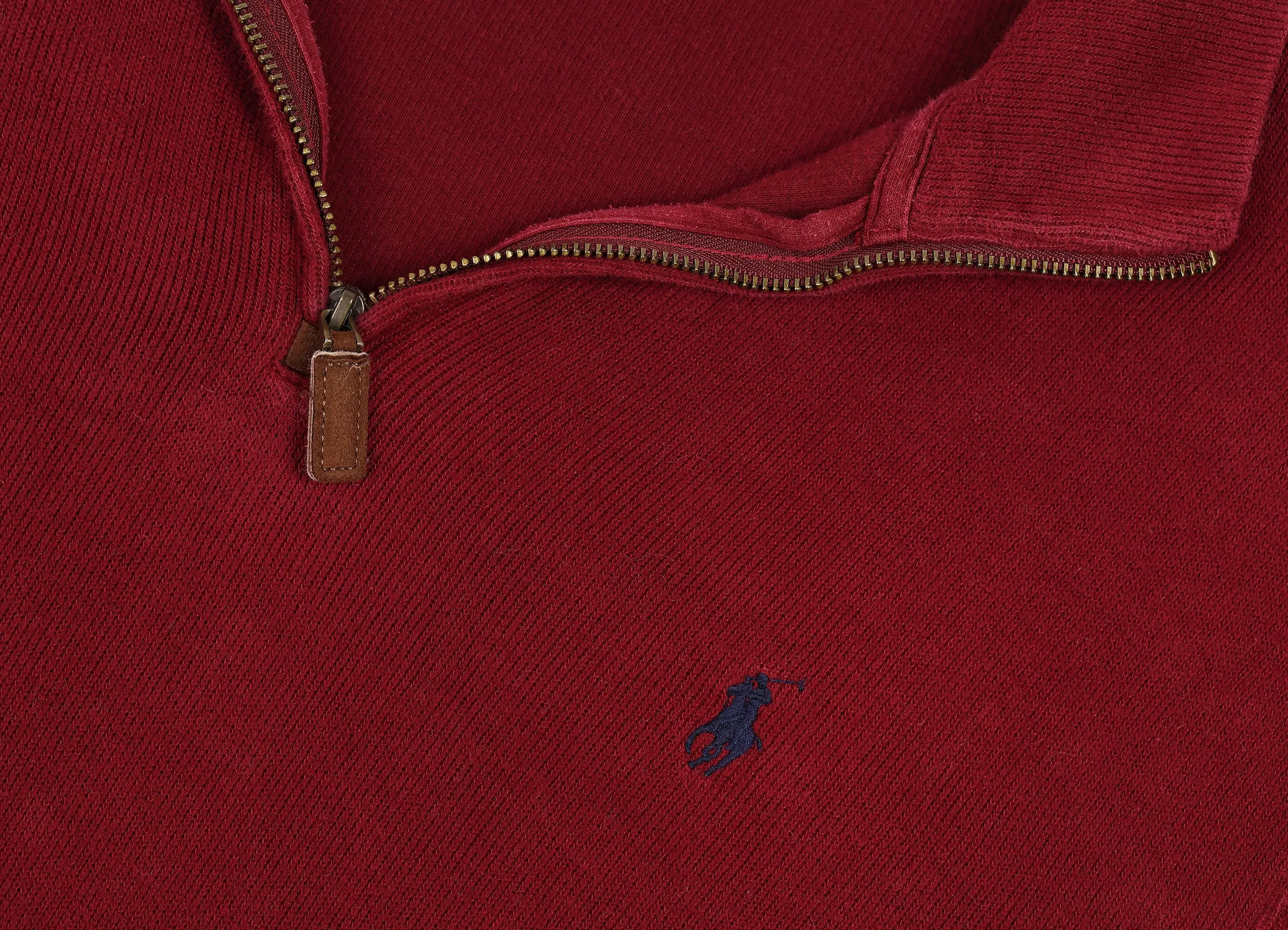 Ralph Lauren 1/4 Zip Sweatshirt - Maroon - M