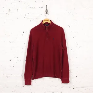 Ralph Lauren 1/4 Zip Sweatshirt - Maroon - M
