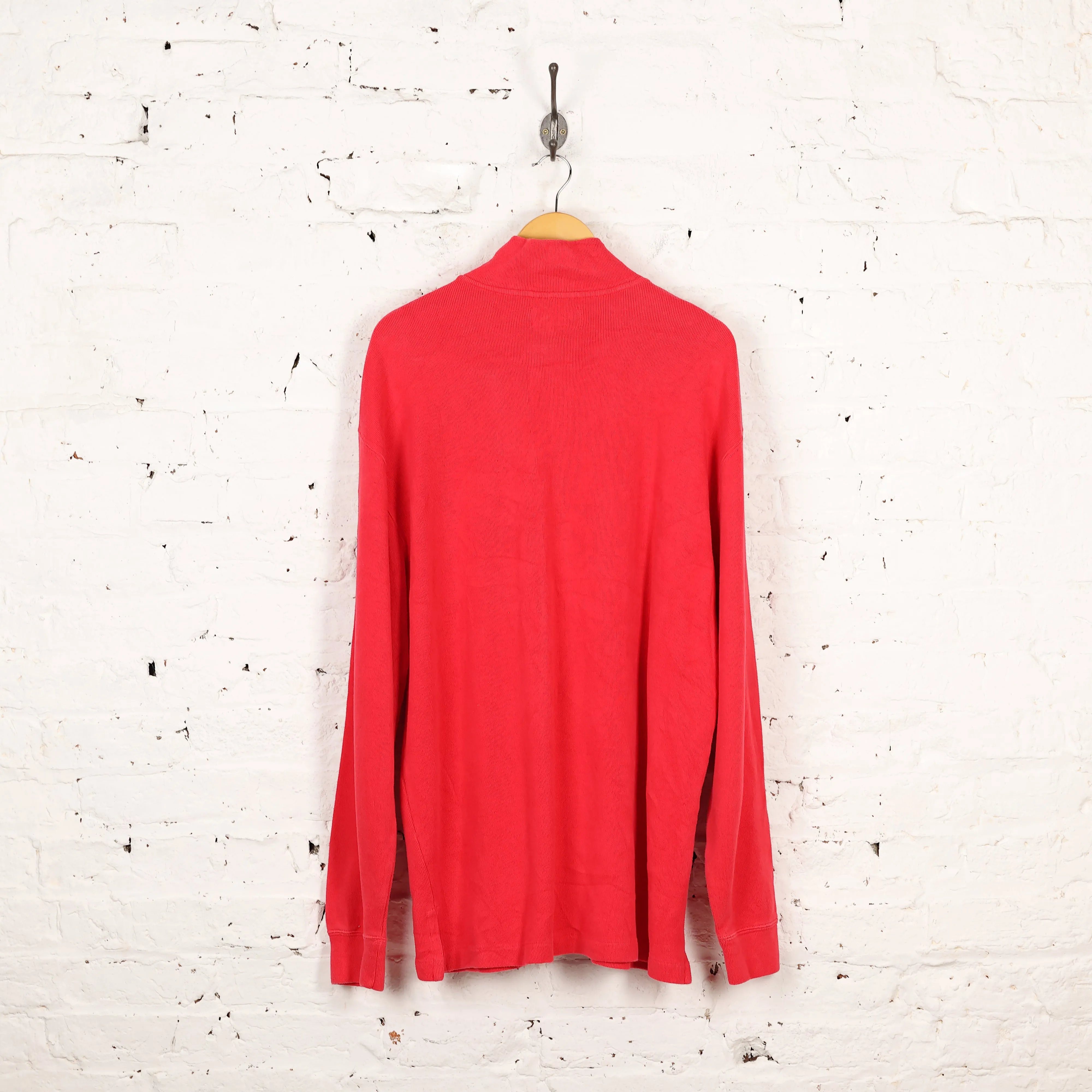 Ralph Lauren 1/4 Zip Sweatshirt - Red - L