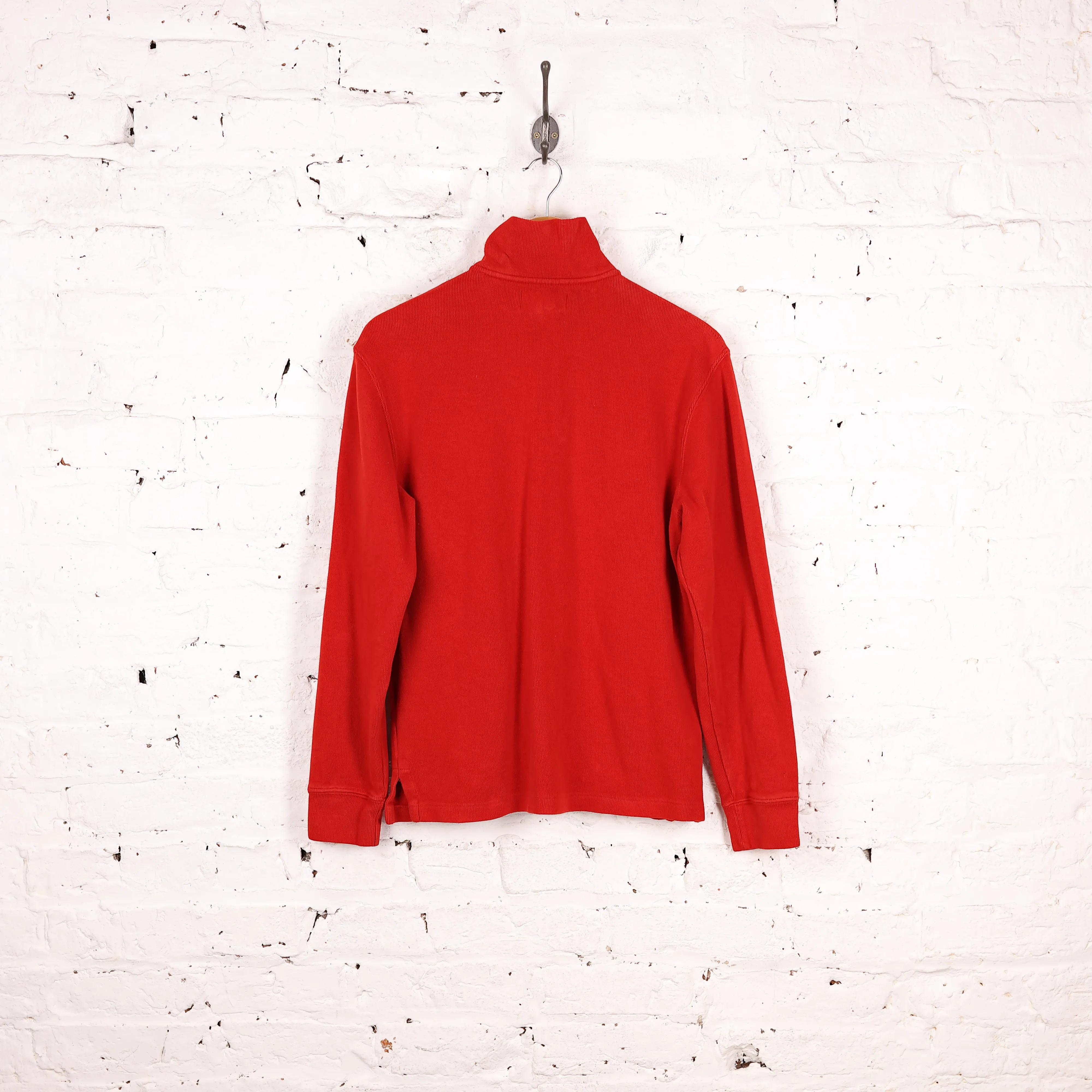 Ralph Lauren 1/4 Zip Sweatshirt - Red - S