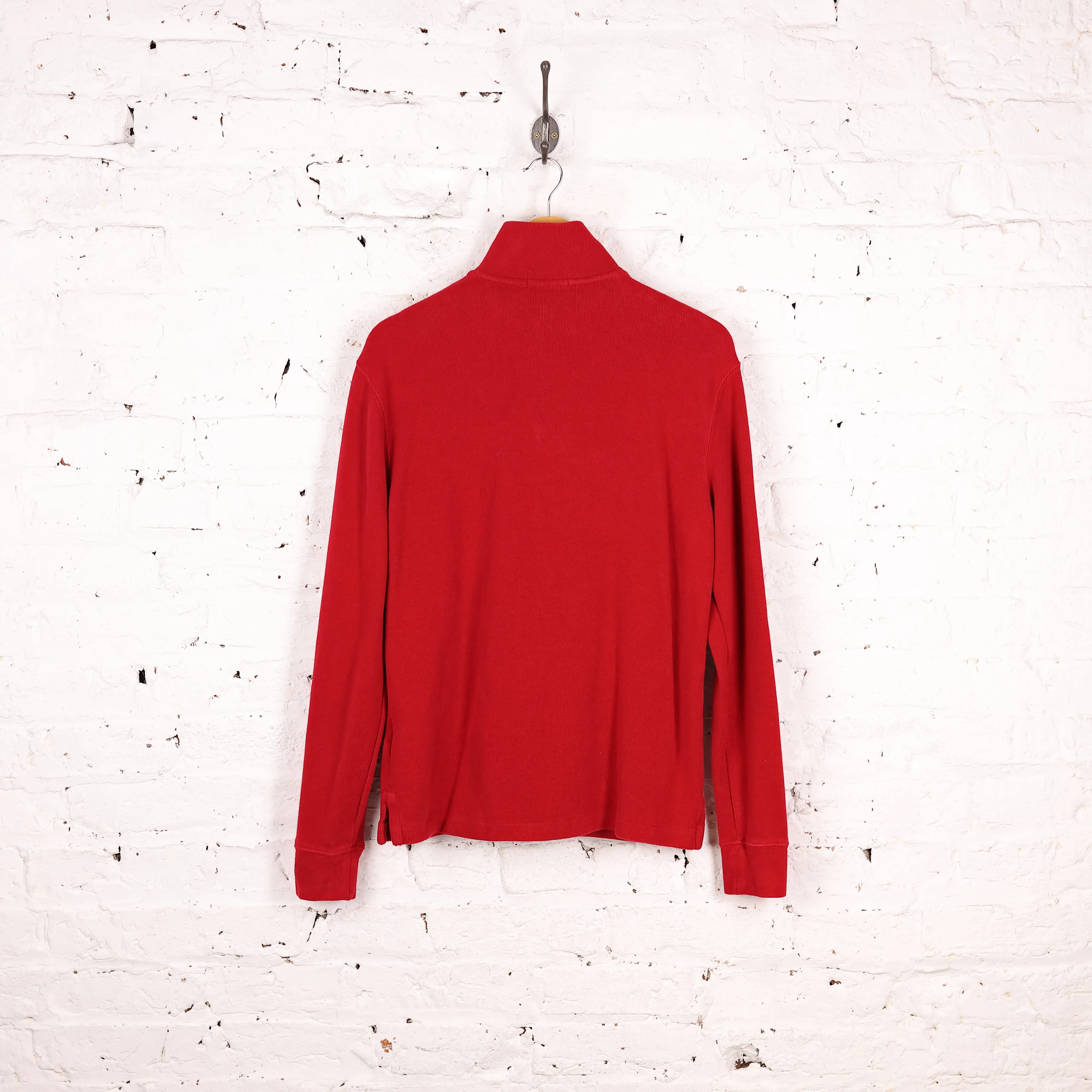 Ralph Lauren 1/4 Zip Sweatshirt - Red - S