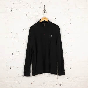 Ralph Lauren Polo 1/4 Zip Sweatshirt - Black - XL