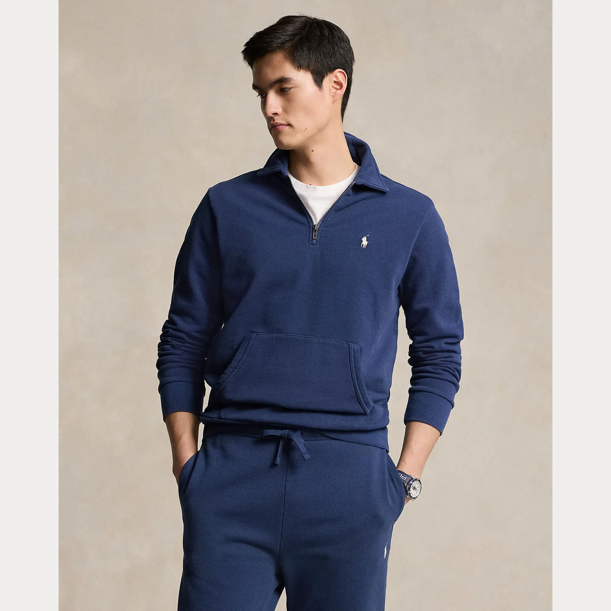 Ralph Lauren Terry halfzip Sweatshirt - Cruise navy