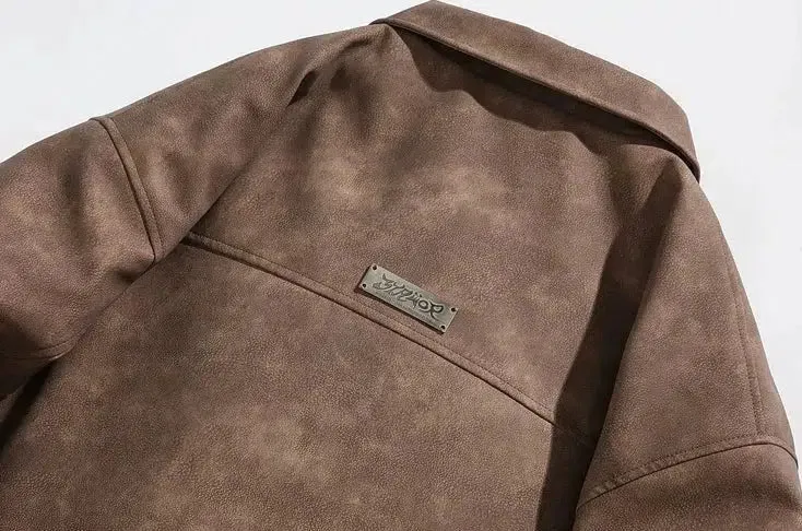 Retro Suede Lapel Cotton Jacket