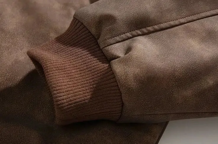 Retro Suede Lapel Cotton Jacket
