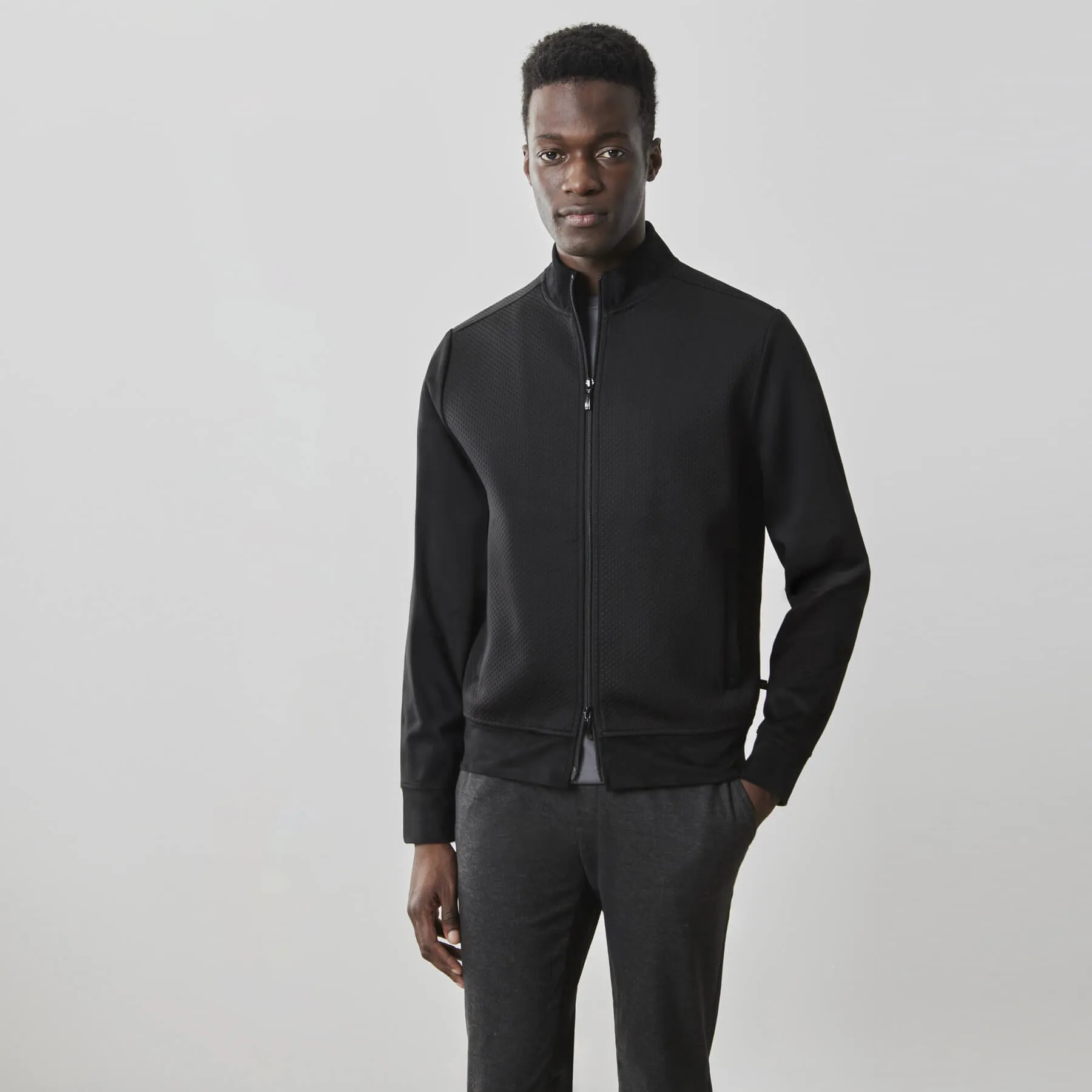 Robert Barakett Curtin Full Zip Jacket - Black