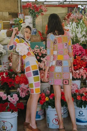 Romy Mini Skirt in Patchwork