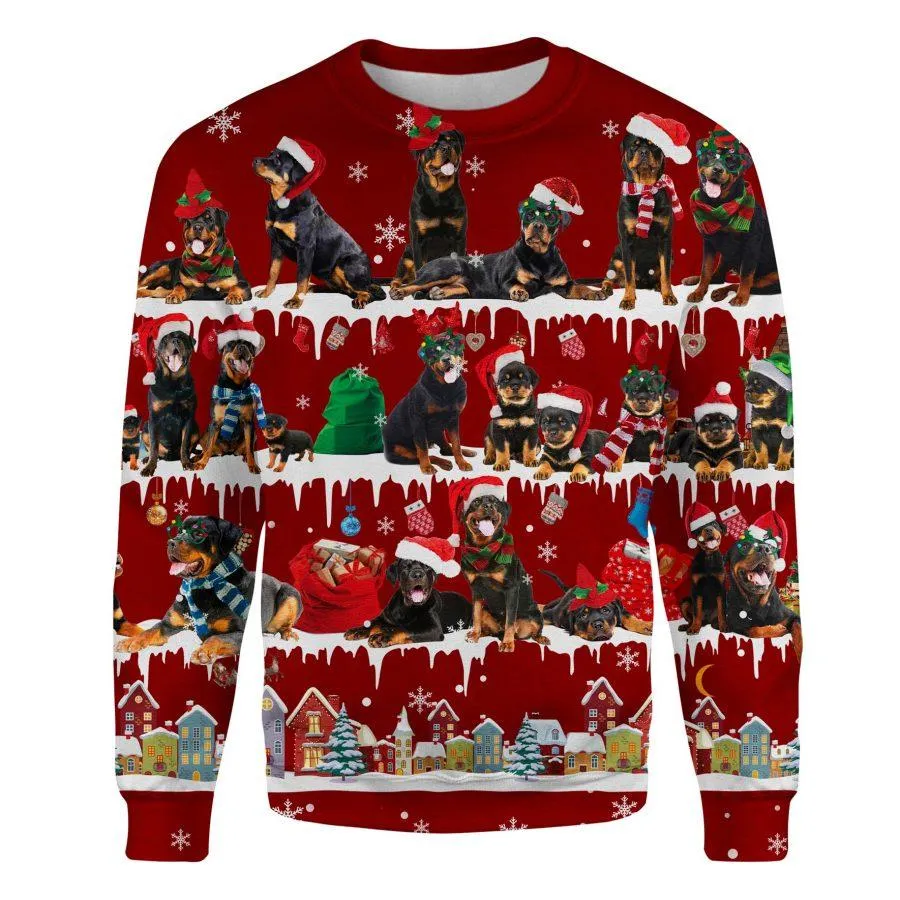 Rottweiler - Snow Christmas - Premium Sweatshirt