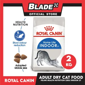 Royal Canin Indoor 27 (2kg) Adult Dry Cat Food - Feline Health Nutrition