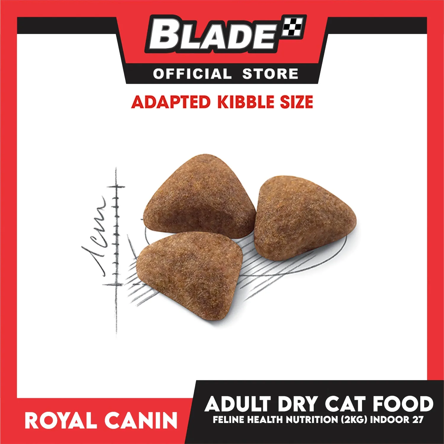 Royal Canin Indoor 27 (2kg) Adult Dry Cat Food - Feline Health Nutrition