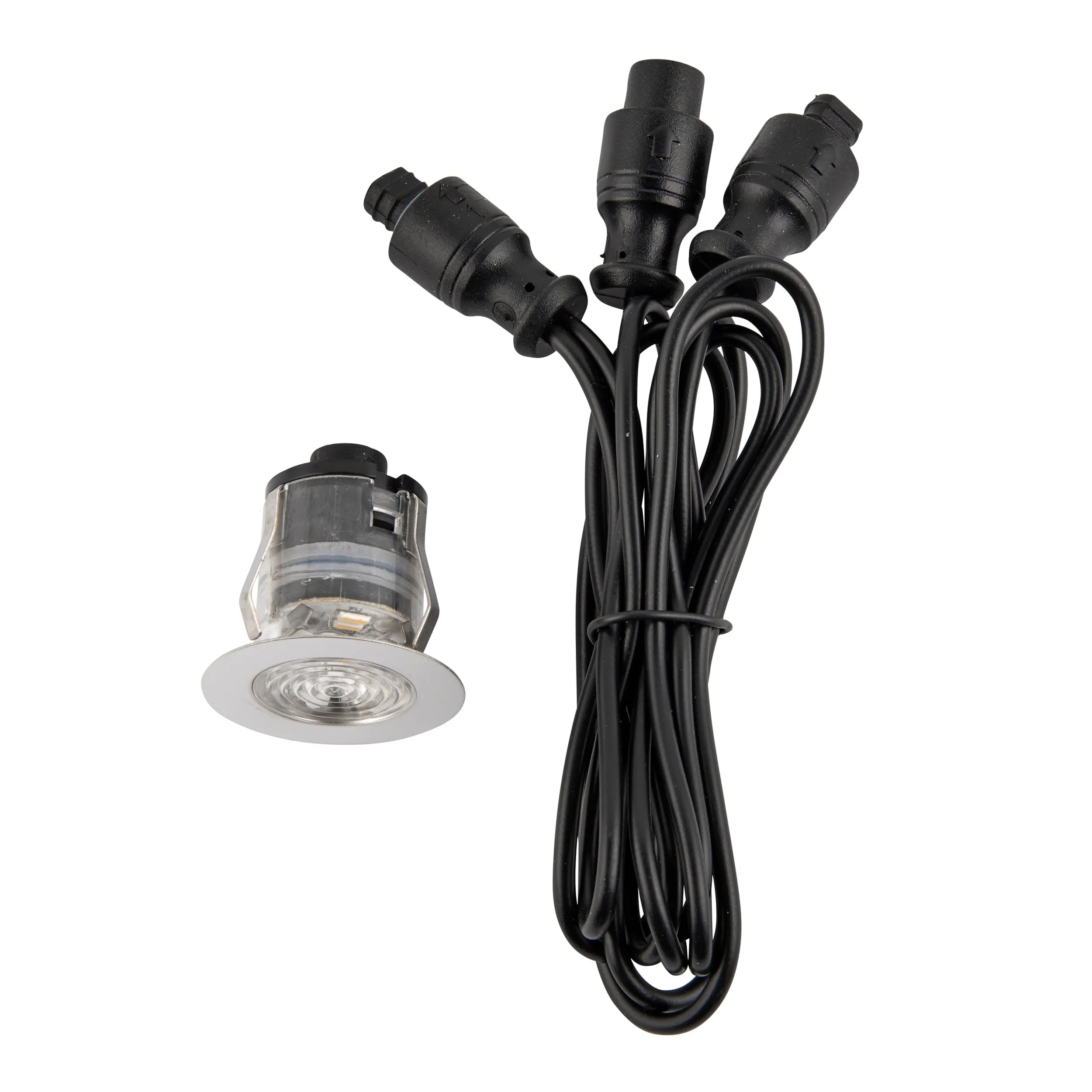 Saxby 94431 IkonPRO CCT 3000K/4000K 35mm IP67 0.75W Polished stainless steel & clear pc 0.75W LED module (SMD 4014) CCT