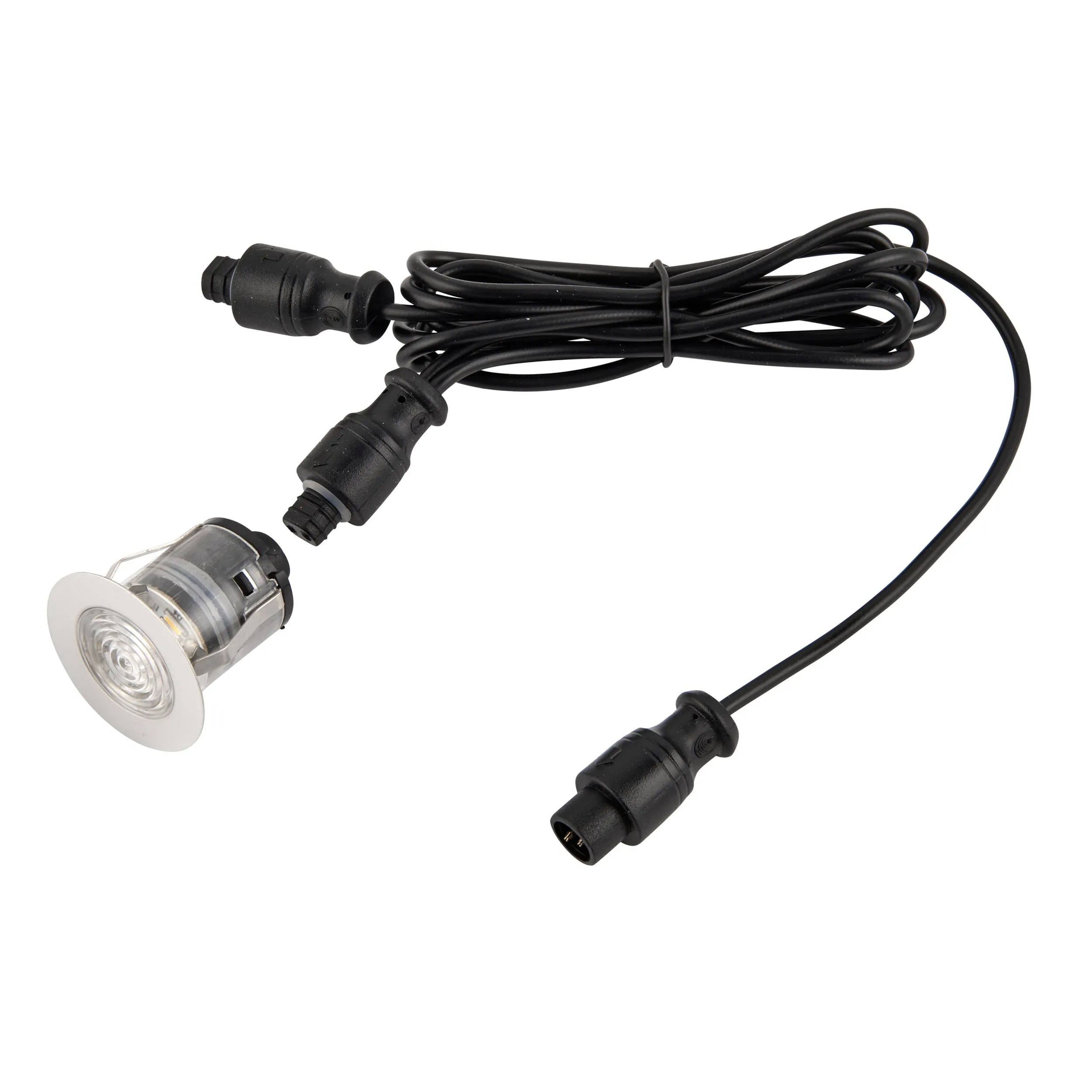 Saxby 94431 IkonPRO CCT 3000K/4000K 35mm IP67 0.75W Polished stainless steel & clear pc 0.75W LED module (SMD 4014) CCT