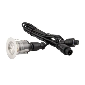 Saxby 94431 IkonPRO CCT 3000K/4000K 35mm IP67 0.75W Polished stainless steel & clear pc 0.75W LED module (SMD 4014) CCT